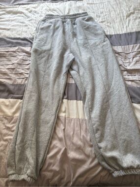Cortiez Light Gray Cuffed Embroidered Sweatpants